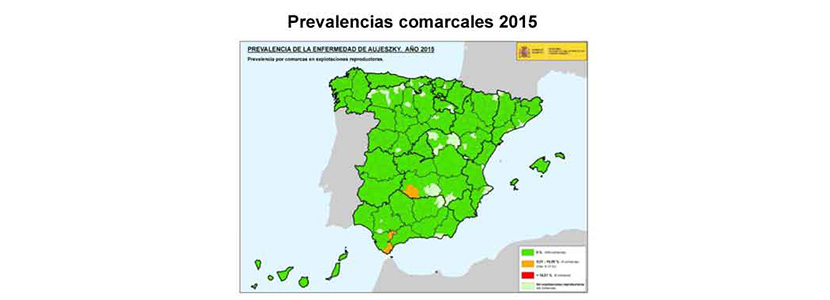 España solo tiene 3 comarcas positivas a la enfermedad de Auyeszky