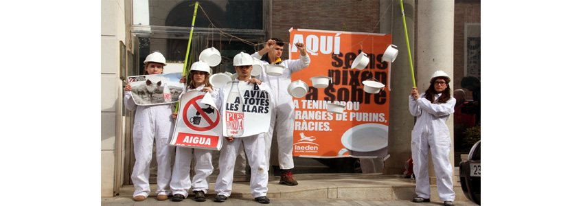 Ecologistas en contra de las macro-granjas en l’ Empordà