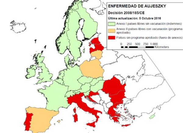Aujeszky Europa