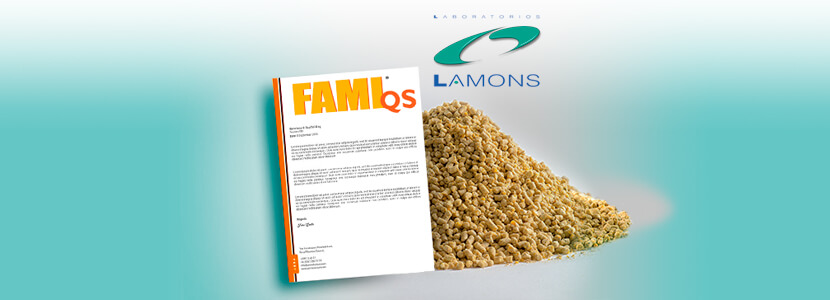 LABORATORIOS LAMONS SA obtiene Certificado alimentario FAMI-QS (nº FAM-1351)