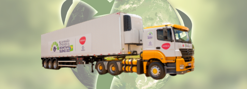 Primeiro caminhão movido a Biometano a partir de dejetos de suínos do Brasil