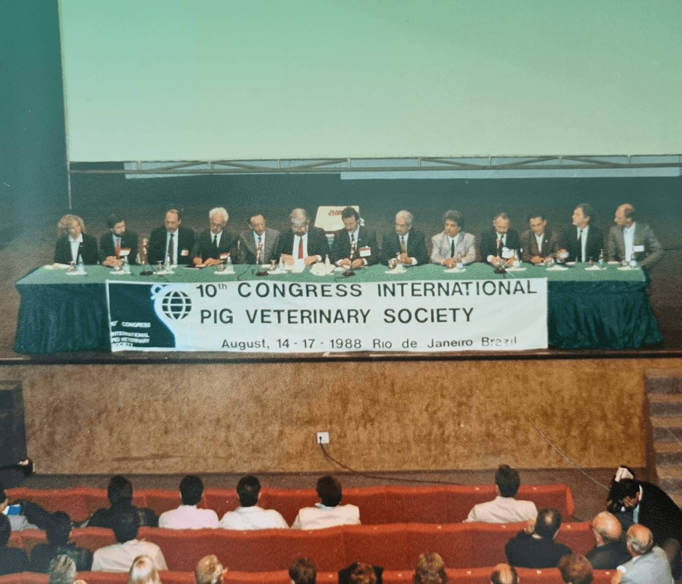 Evolution of Brazilian pig-farming and importance of hosting the 10th IPVS (International Pig Veterinary Society) in 1988.