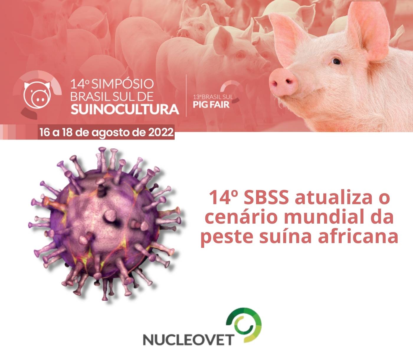 14º SBSS atualiza o cenário mundial da peste suína africana