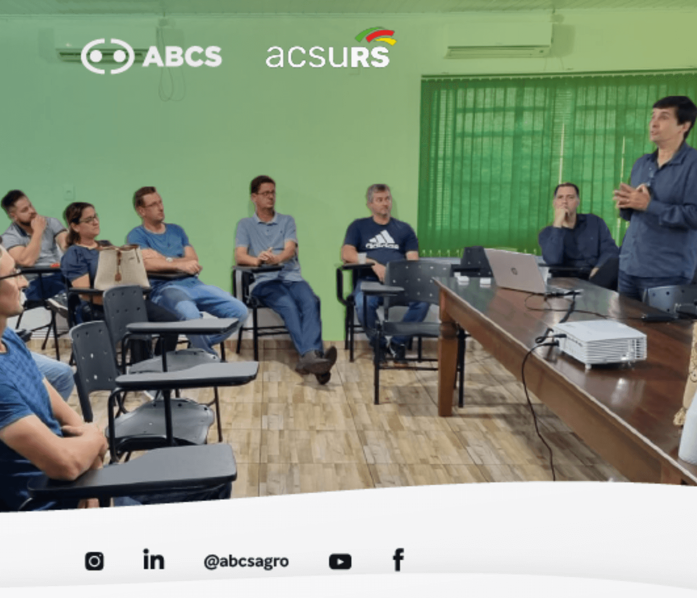 ABCS e ACSURS tratam de melhorias para os produtores integrados no Rio Grande do Sul