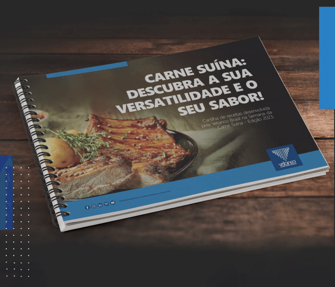 Vetanco Brasil lança caderno de receitas “Carne suína: descubra a sua versatilidade e o seu sabor!”