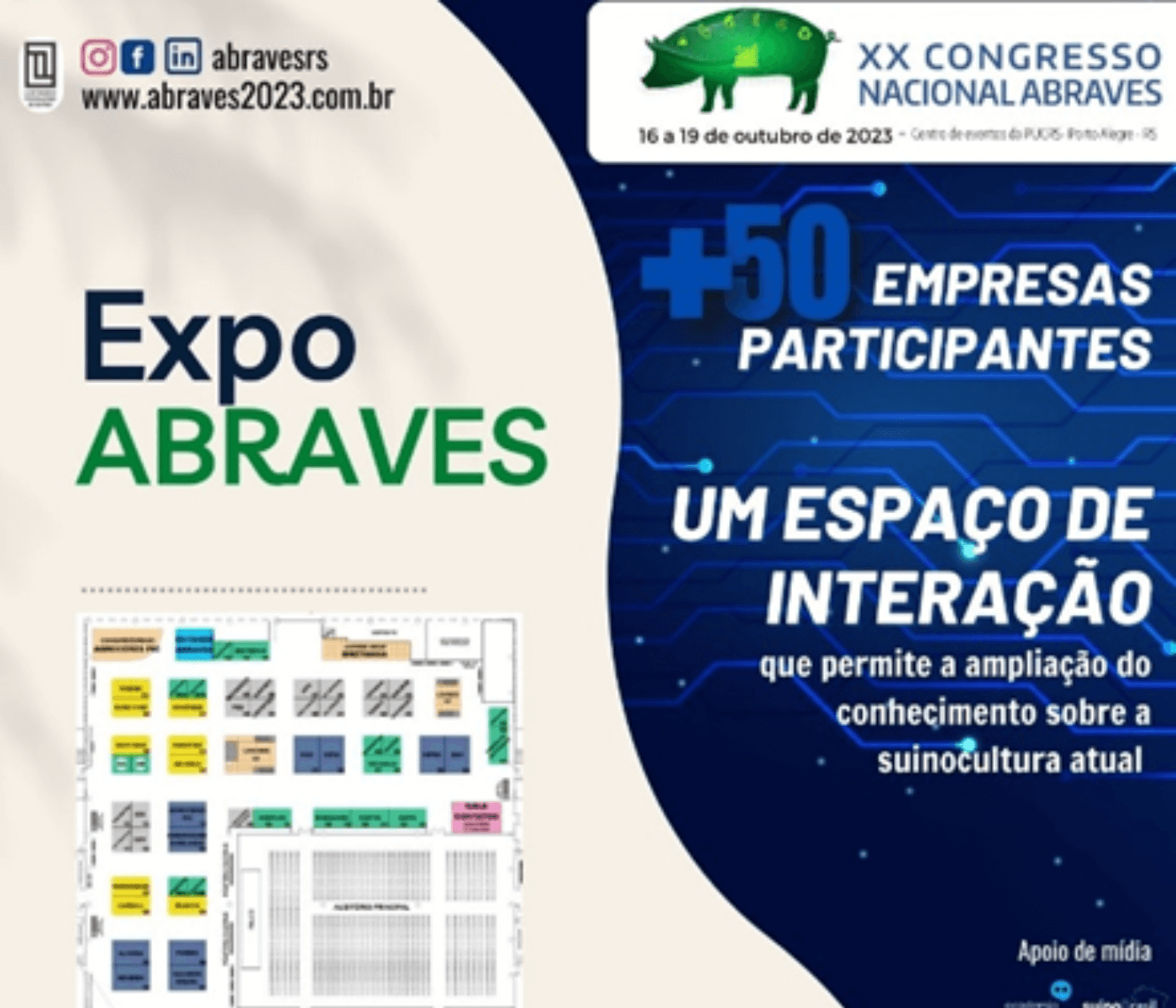 EXPO-ABRAVES: exposição técnica que ocorre durante o XX Congresso Nacional da ABRAVES 2023