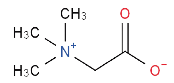 Figura 1 – Estrutura química da betaína.