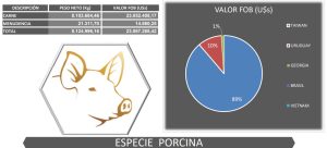 En 2024, las exportaciones de Paraguay sumaron 562 millones de kg, destacando 8.1 millones de kg de carne porcina.