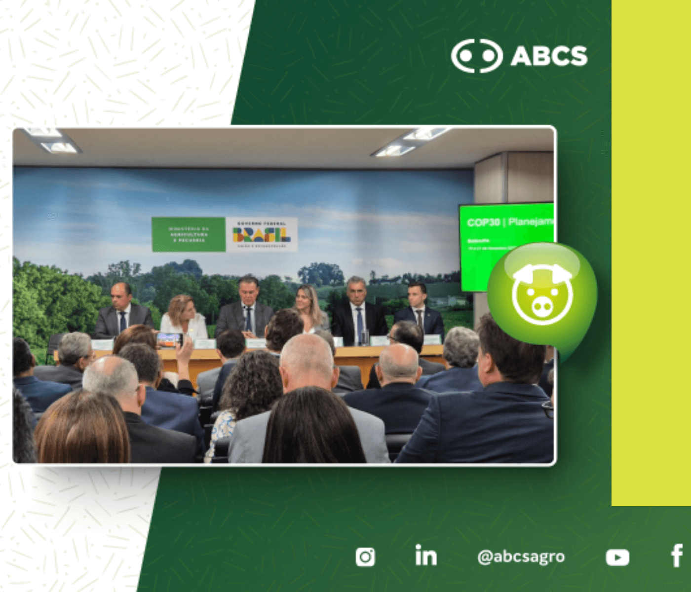 ABCS participa de reunião com Ministro Fávaro para discutir COP30