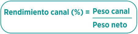 RENDIMIENTO DE LA CANAL