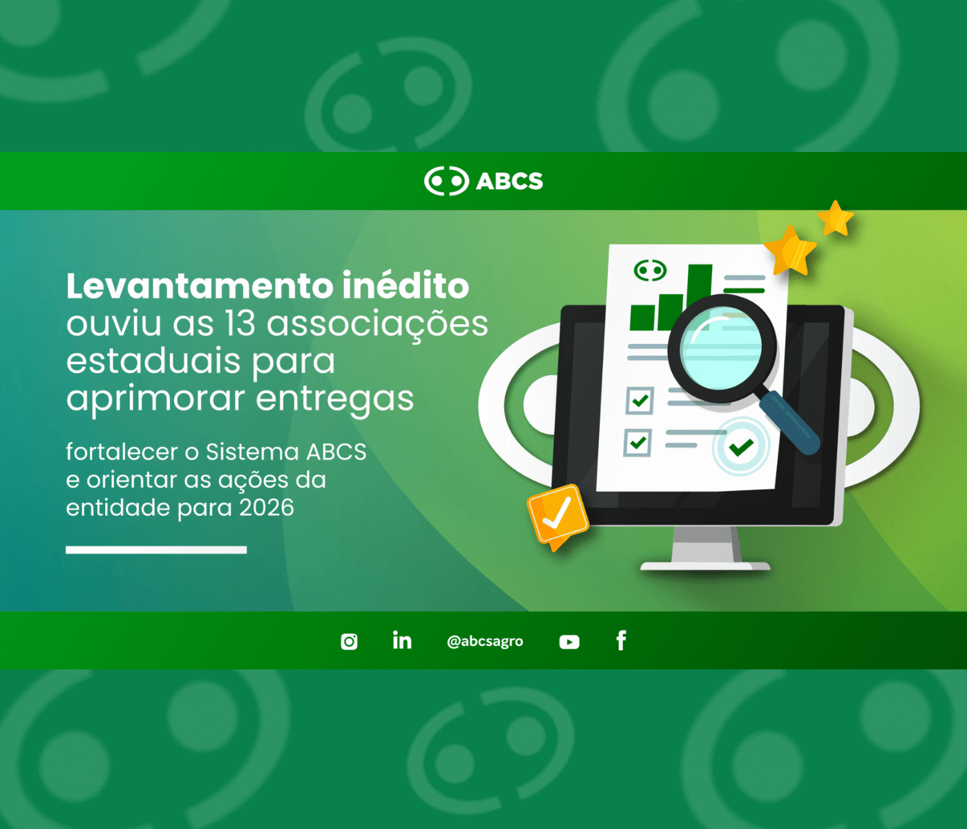 ABCS realiza pesquisa nacional de satisfação com as associações estaduais do Sistema