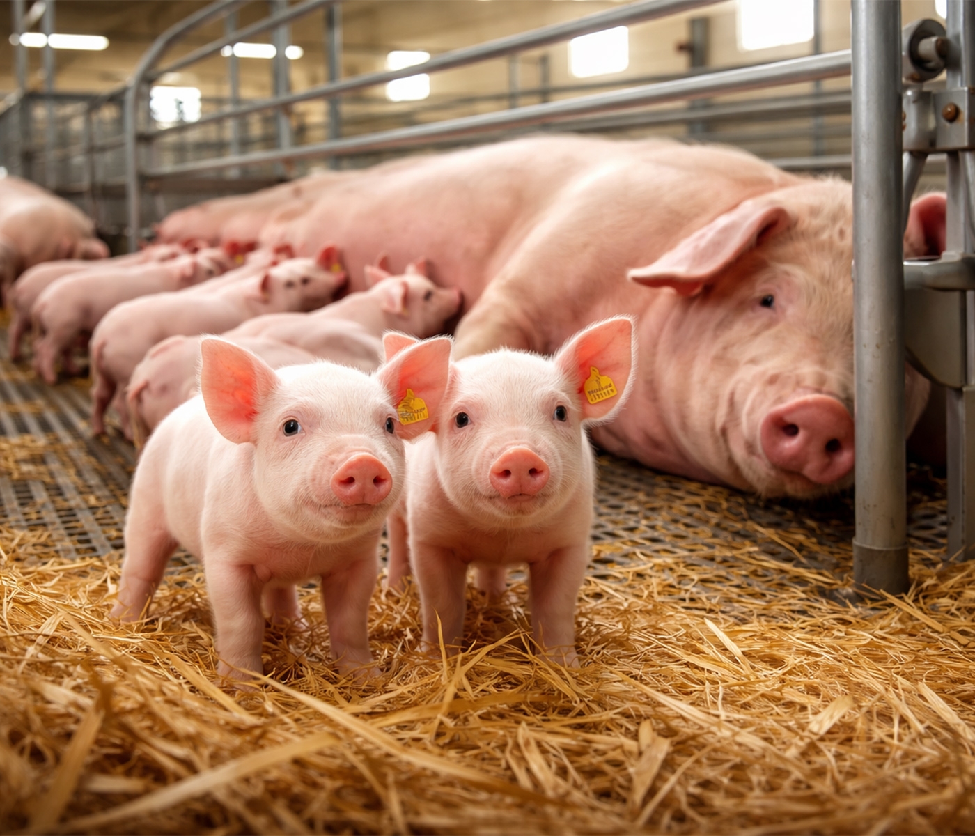 Lechones excedentes en primerizas: más destetados, más bajas