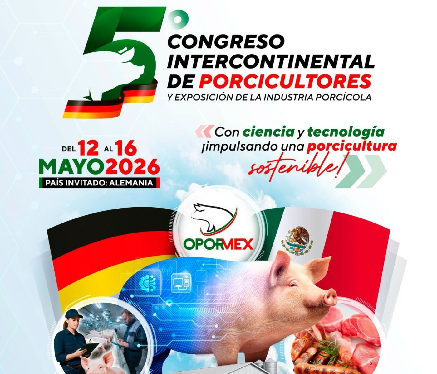 A cuatro días del Congreso OPORMEX 2026, la porcicultura mexicana se prepara para dicho encuentro
