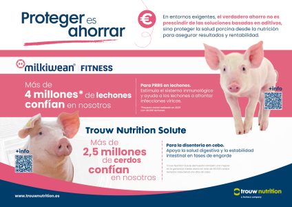 La campaña de Trouw Nutrition destaca el papel de las soluciones en base a aditivos nutricionales para proteger la salud porcina.