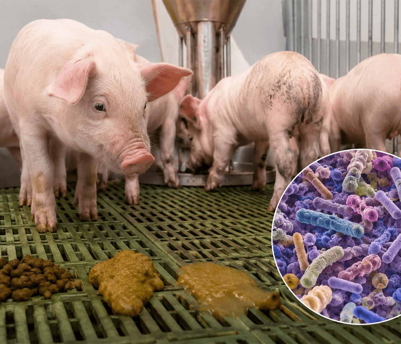 Color y consistencia fecal refleja cambios en la microbiota del...