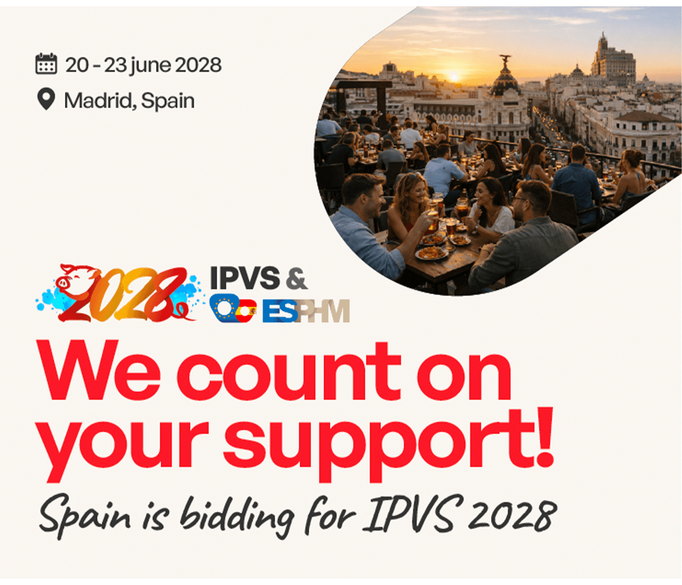 España presenta su candidatura para  acoger el IPVS & ESPHM 2028 en Madrid
