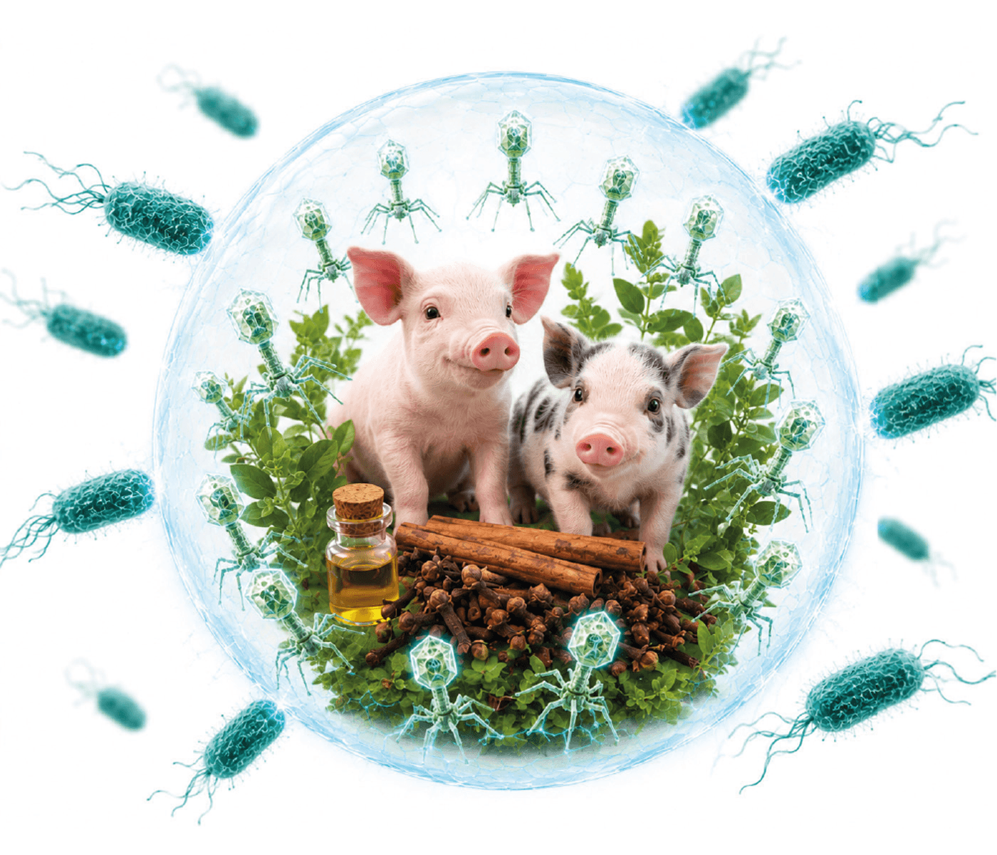 Aceites esenciales y fagos: la nueva alianza contra Salmonella en granjas de porcino