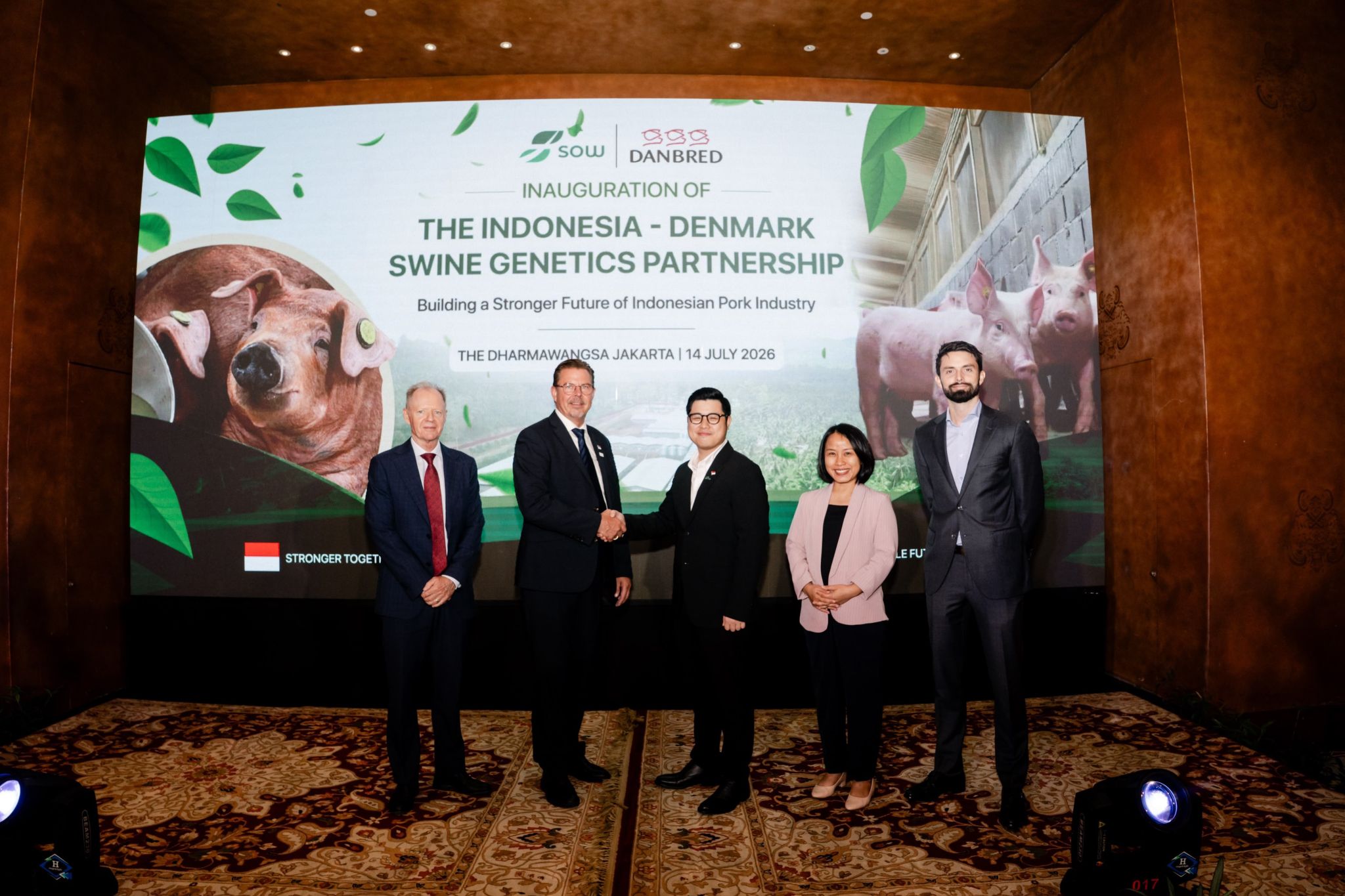 Official launch of partnership between Sulawesi Optima Wirakarya and DanBred