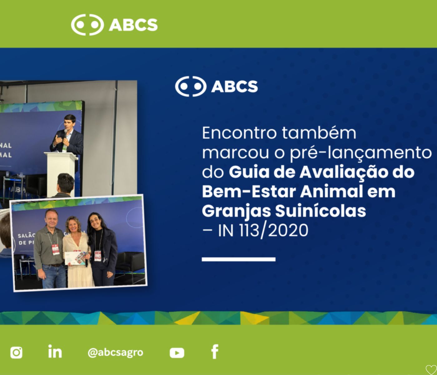 ABCS reúne especialistas no SIAVS 2026 para discutir mercado, bem-estar animal e desafios da suinocultura